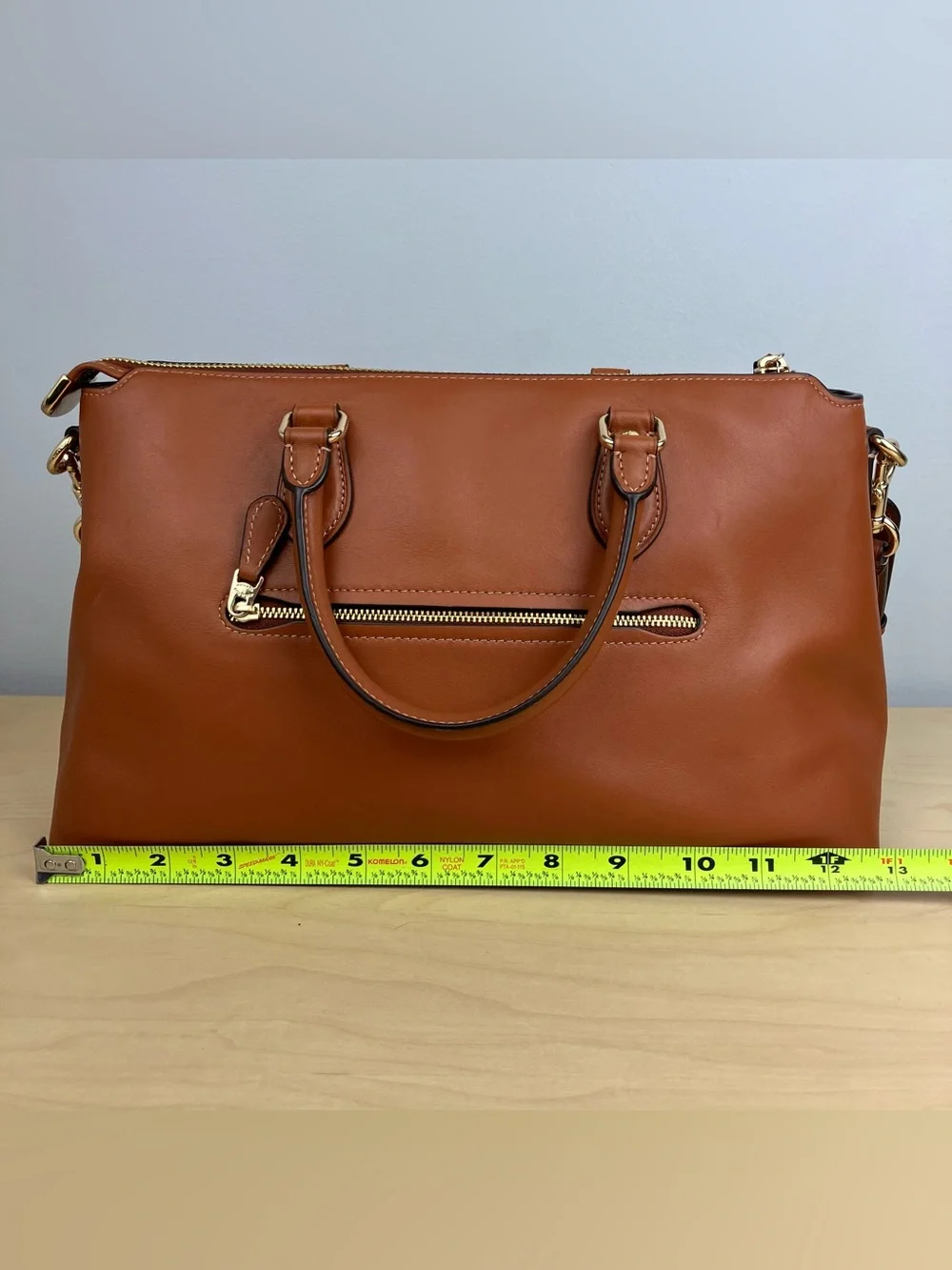 Coach CBM11 Georgia Satchel Bag Purse Smooth Brown Leather W/ Matching Wallet